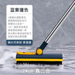 Long Handle Carpet Cleaning Brush Household Bathroom Tool Hard Bristle Sweeper for Mat Cleaning Floor Brush Home Use Sweeper