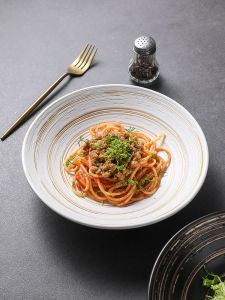 Japanese Style Ceramic Soup Bowl Deep Dish Ramen Bowl for Restaurant And Home Use Beef Noodle Bowl Creative Kitchenware