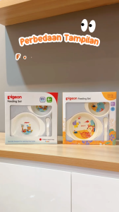 Pigeon Feeding Set Mini Alat Makan Bayi Mangkok Piring dan Sendok