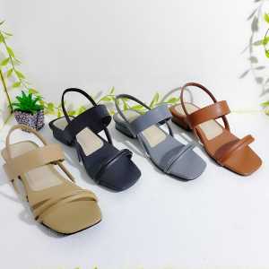 Toko Alika - Sandal Wania Terbaru Simpel Kekinian Hak 2cm