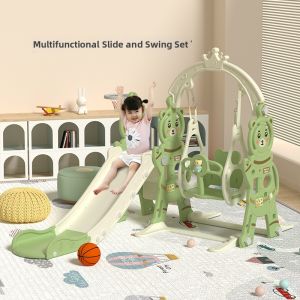 MLZH | Children Indoor Playground Set With Slide And Swing