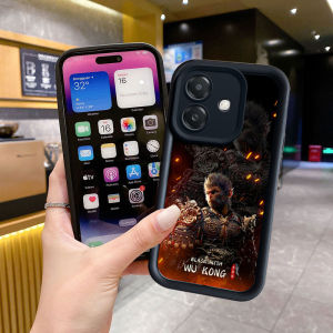 เคสนิ่ม A3x OPPO โปร A3 A3 A60 A79 A78 A58 A38 A18ใหม่2024ขายดีสีดำลาย "Wukong" Stylihs Silky ซิลิโคนนิ่ม OPPO A60เคสฝาครอบโทรศัพท์4G