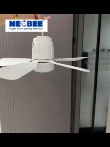 KkSafe พัดลมเพดานแบบพกพา USB พร้อมไฟ LED ไร้สาย พัดลมรีโมทคอนโทรล รุ่น Q6A กลางแจ้งแคมป์