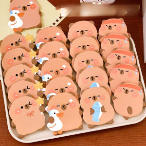 60sheets Kapibala Post Notes For Students High Appearance Cute N Times Sticky Notes for Paper Cartoon Stationery Sticky Notes