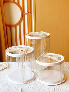 Hộp Đựng Bánh Sinh Nhật Hình Tròn Phụ Nữ Ngày Phụ Nữ Hộp Đựng Hoa Bánh 4/6/8/10 Inch Hộp Đựng Bánh Kẹo DIY Hộp Đựng Bánh