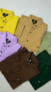 Kemeja Pria Lengan Panjang Premium Distro Motif Polos