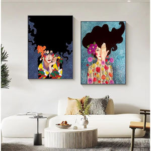 500/1000/1200/2000PCS Jigsaw Puzzles Abstract Mad Woman Portrait Family Activity Games for Gameroom Bedroom Gift Frameless