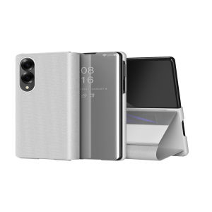 Fashion Slim Plastic Shockproof Phone Case for Samsung Galaxy Z Fold 8 Ultra 7 6 5 4 3 Mirror Book Stand Protective Smart Cover