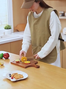 Apron Waterproof Kitchen Apron Barista Apron With Pockets Apron Baju 围裙 圍裙厨房