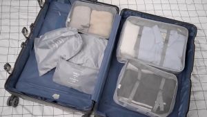 7 In 1 Set Travel Organizer Bag Luggage Packing Cubes Travel Toiletries Bag Clothes Storage Organizer Bag Pouch