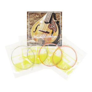 IRIN | IRIN Mandolin Strings Red Copper Wound Replacement Strings Kit Silver-Plated Alloy String for Mandolin Instrument Maintenance