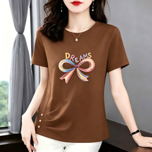 HUAXUNRAN | Cotton Fashionable Large Size Short Sleeve T-Shirt