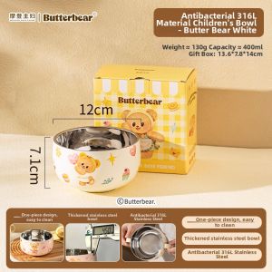 MODERN SWEETHOME | Stainless Steel 316L Children Bowl