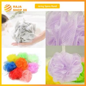 Spons Jaring Mandi Pembersih Punggung Badan Shower Bath Sponge Pengangkat kotoran Badan