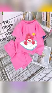 Bộ bé gái hình gấu mây gấu cho bé gái siêu xinh cho bé 6-24kg.BGL45.