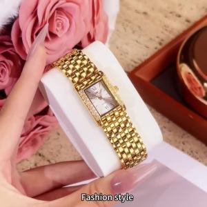 OLEVS | OLEVS 3700 Đồng Hồ Thạch Anh Nữ Sang Trọng Thanh Lịch Ánh Sáng Lấp Lánh Mặt Số Vuông Dây Thép Không Gỉ Màn Hình LED Chống Nước