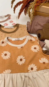 Tin & Tiny Finds | Mudita Coords Peplum Top & Leggings for Girls 1yo to 9yo