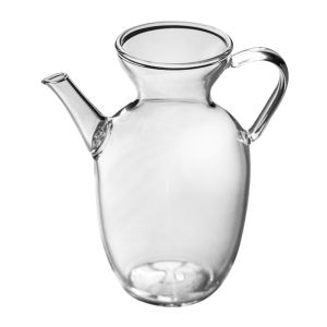 กระปุกชาแก้วทำมือขนาดใหญ่สำหรับใช้ในบ้าน กระปุกชาเขียวทนความร้อนสูง กระปุกชาแบบหนีบแบบจีนโบราณ