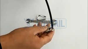 3mm-12mm Galvanized Steel Cable Wire Rope Clip U-Shaped Chuck Buckle Clamps With Thimble Turnbuckle 1PC