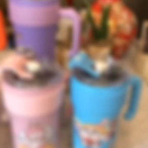 Mug Tumbler 2 Cara Minum Kapasitas 860ml Stainless Steel Karakter Labubu CryBaby Free Sedotan + Gagang KAMIMURAH M 2051