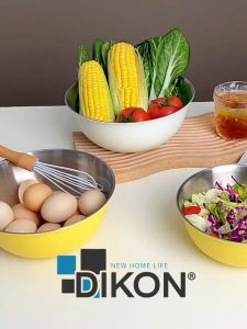 Korean Mixing Bowl Set Stainless Steel Mixing Bowl Colorful Fruit Salad Bowls Storage Utensil Food Grade Basin