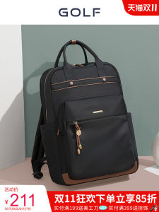 GOLF Ladies Large Capacity Casual Business Computer Backpack Travel Outbound Student Bookbag Fashionable Double-Strap Shoulder Bag