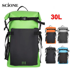 30L Waterproof Dry Bag Backpack Storage Pack Sack Swimming Rafting Kayaking River Trekking Floating Sailing Canoe Boat Bag