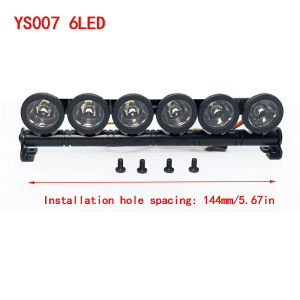 Alloy Bright LED Headlight 4 5 6 Light Lamp Bar For RC Car Crawler 1/10 1/8 D90 Axial SCX10 90046 MST Tamiya TRX4