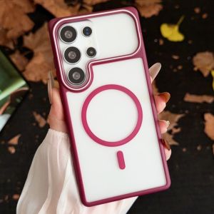 Translucent Matte Phone Case For Samsung Galaxy A18 A08 A57 A37 A27 A17 A07 A56 A36 A26 A16 A06 A55 A35 A15 A05 A05s 4G 5G Shockproof PC TPU Silicone Dual Color Frosted Cover Casing