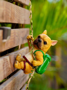 Đồ Trang Trí Ngoài Trời Sáng Tạo Hình Chú Chó Leo Cây Treo Tường Bằng Nhựa Phong Cách Hiện Đại Trang Trí Nhà Cửa Cho Sân Vườn