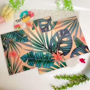 TENNESY Hiasan Dinding Aesthetic 1 Set Monstera Leaf Art 3 Panel Wall Decor Pajangan Dekorasi Rumah