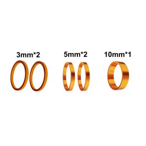Đệm Lót Ghi Đông Xe Đạp Hợp Kim Nhôm 28.6mm Vòng Đệm Phuộc Trước 3/5/10mm Đệm Nâng Ghi Đông Xe Đạp Địa Hình/đường Trường