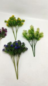 Aksesoris Rumput Daun Durika Pentul Cabang 5 Artificial /Baby Breath Gypso Peacook Murah Hias Tangkaian Buatan Dekorasi Rumah Pelaminan Import Premium