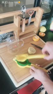 SG 3 Layer Manual Juicer Lemon Lime Squeezer Aluminium Alloy Hand Press 2-in-1 Fruit Juicer Extraction Citrus Press