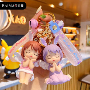 Authentic Abby Và Cotton Vải Bông Em Bé Móc Khóa Xe Annie Nữ Thanh Lịch Túi Charm Mặt Dây Chuyền Móc Chìa Khóa Ô Tô Thời Trang Sành Điệu Trang Trí