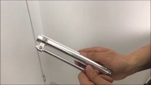 Automatic Adjustable Door Closer Stainless Steel Heavy Duty Easy Rebound Spring Silent Hinge Mounted Door Closing Device