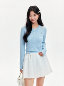 Korean Style Off-Shoulder Two-Piece Knit Sweater