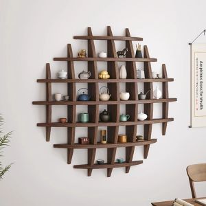 Wall-mounted Display Shelf Chinese Solid Wood