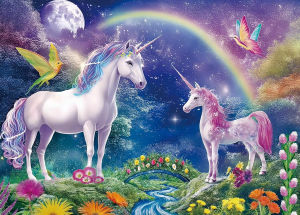 Adult Jigsaw Puzzle Dreamy Unicorns 500/1000/1200/2000PCS Landscape Puzzle Birthday Gift Game Bar Club Decor Entertainment Toy