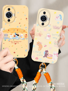 {\n    \"article\": \" Creative Cute Cat Huawei Nova11 Phone Case with Wrist Strap Men Women Style Silicone Protective Cover Anti-Fall for 11/10Pro