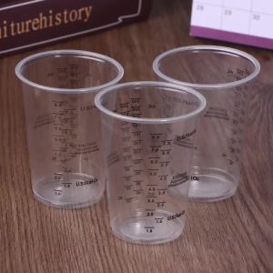 [YU]10Pcs 8OZ Disposable Plastic Measuring Cups For Precise Resin Paint Mixing Cup Plastic Epoxy Resin Mixing Cups