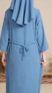 Abaya & Gamis Lebaran 2024: Abaya Set Bergo & Gamis Crinkle Airflow
