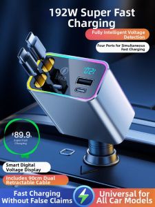 LUKSEN | Super Fast Dual Charging Car Charger 120W