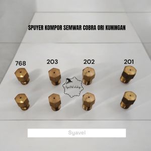 spuyer kompor semawar cobra ori kuningan