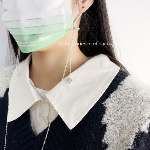 Dây Đeo Khẩu Trang Hợp Kim Bạc Dài Trang Trí Mặt Trăng Sao Mặt Đồ Trang Sức Dây Đeo Kính Phụ Kiện Thiết Yếu Cho Gia Đình