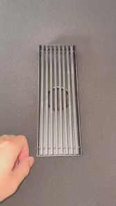 SUS304 เส้นเลสสีเทา กลิ่นและเหลี่ยมผืนผ้า คุณภาพสูง ตะแกรงดักกลิ่น ระบบระบายในส่วนอาบ และกลิ่นท่อ