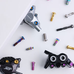 s-parts | Tapered Head Penta-Flange Titanium Screws for Mountain Bike