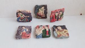 โมเดลภาพ Thai Mural สำหรับติดตู้เย็น