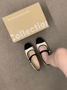 Korean Version Mary Janes Flat Shoes with Single Strap Women's Shoes