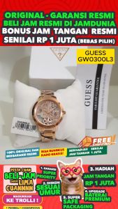 Guess Original -Quattro Clear Guess Gw0300L3 - Women La - Rose Gold - St - Diameter 36 Cm. Water Resist 30 Meter Jamdunia / Jam Dunia Jd18 Guess Gw 0300 L3 Guess Gw0300 Jam Guess 0300 Del01 # Jam Tangan Wanita Jam Tangan Cewek Jam Wanita Jam Anti Air